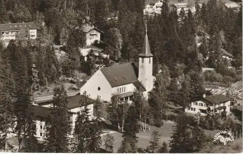 [Ansichtskarte] 8162 SCHLIERSEE - NEUHAUS, Luftaufnahme St. Josef Kirche und Umgebung. 