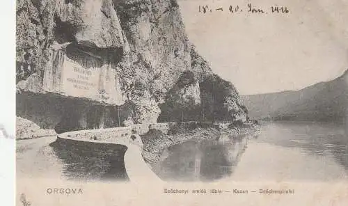 RUMÄNIEN / ROMANIA - ORSOVA, Partie im Kazan, Verlag Trenkler 1907