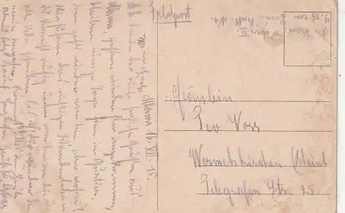 [Ansichtskarte] PL 06-500 MLAWA, Stary Rynek, Wochenmarkt, 1915, deutsche Feldpost. 