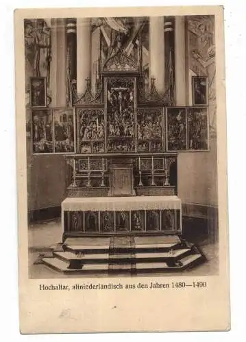 [Ansichtskarte] 4134 RHEINBERG - ORSOY, St. Nicolaus Pfarrkirche, Hochaltar, 1926. 