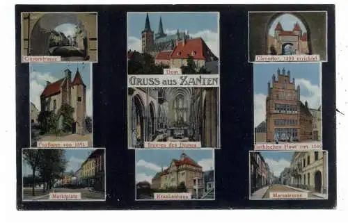 [Ansichtskarte] 4232 XANTEN, 9 Ansichten, 1915, Verlag Weiland. 