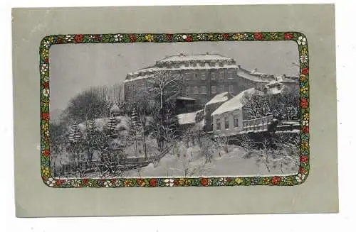 [Ansichtskarte] 5238 HACHENBURG im Schnee, Neujahrskarte 1914, dekorativ. 