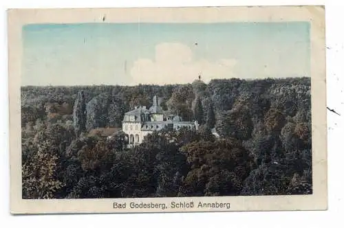 [Ansichtskarte] 5300 BONN - BAD GODESBERG, Schloß Annaberg, 1924. 