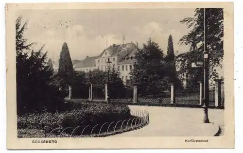 [Ansichtskarte] 5300 BONN - BAD GODESBERG,Kurfürstenbad, 1927, Sonderstempel Calderons Welttheater. 
