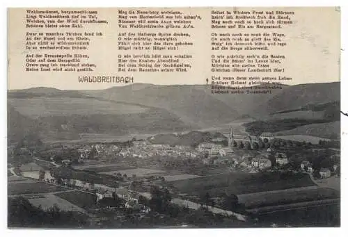[Ansichtskarte] 5454 WALDBREITBACH, Gesamtansicht, Gedicht. 