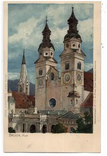 KÜNSTLER / ARTIST - ZENO DIEMER, "BRIXEN, Dom", Lithographie, Ottmar Zieher # 1717