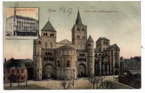 5500 TRIER, Bahnhofs-Hotel, Dom / Liebfrauenkirche