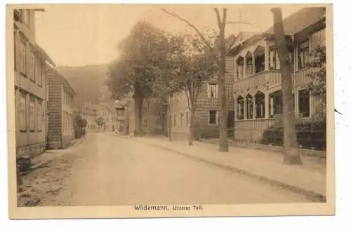 3392 CLAUSTHAL - ZELLERFELD - WILDEMANN, Strassenpartie, Unterer Teil