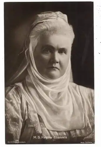 [Ansichtskarte] MONARCHIE - RUMÄNIEN, Elisabeth von Wied, M.S. Regina Elisaveta, Königin von Rumänien, Carmen Sylva, Verlag Moos - Karlsruhe. 