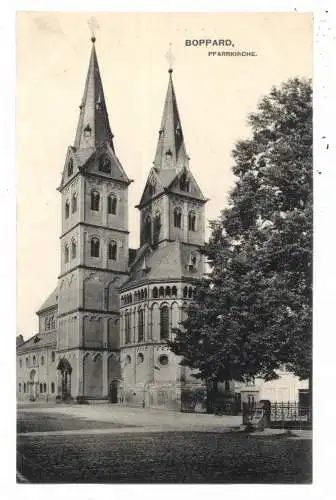 [Ansichtskarte] 5407 BOPPARD, Pfarrkirche, 1911. 