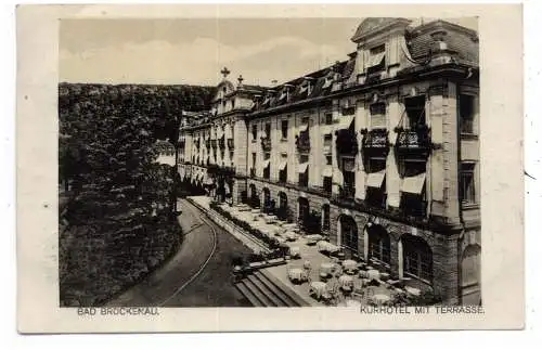 [Ansichtskarte] 8788 BAD BRÜCKENAU, Kurhotel mit Terrasse, 1925. 