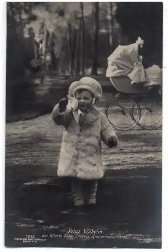 [Ansichtskarte] MONARCHIE - DEUTSCHLAND, Prinz Wilhelm von Preussen, Kinderwagen Verlag Liersch. 