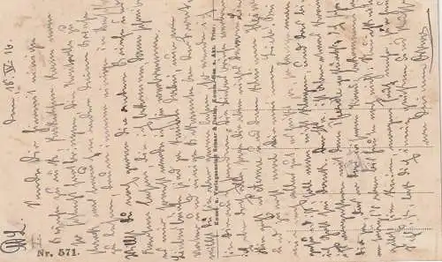 [Ansichtskarte] F 02190 AMIFONTAINE, 1. Weltkrieg, Lindemannstrasse / Rue Lindemann, Fernsprecher - Fahne, 1916, Verlag Schaar & Dathe. 
