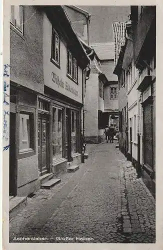 [Ansichtskarte] 0-4320 ASCHERSLEBEN, Großer Halken, 1953, kl. Druckstelle. 