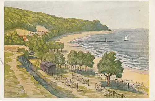 [Ansichtskarte] DANZIG - ZOPPOT, Adlershorst, Künstler-Karte Hellingrath. 