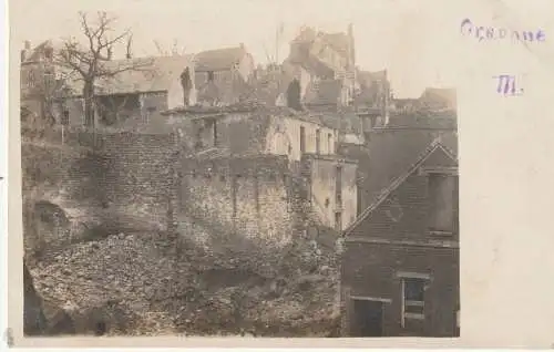 [Ansichtskarte] F 02160 CRAONNE, Zerstörungen 1. Weltkrieg, Photo-AK. 