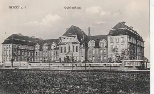 [Ansichtskarte] 4040 NEUSS, Krankenhaus, 1921. 
