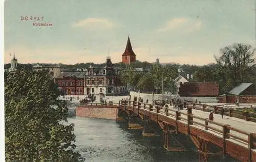 [Ansichtskarte] EESTI / ESTLAND - DORPAT / TARTU, Vabadussild / Freiheitsbrücke, Verlag Solba. 