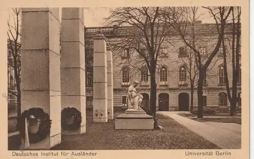 [Ansichtskarte] 1000 BERLIN, Universitär, Institut für Ausländer (1922 - 1945). 