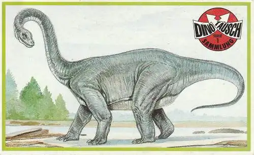 PRÄHISTORISCHE TIERE - CHUBUTISAURUS, Sammelkarte