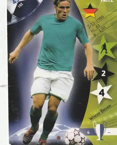 FUSSBALL - WERDER BREMEN - CLEMENS FRITZ, Champions League 2007, Panini