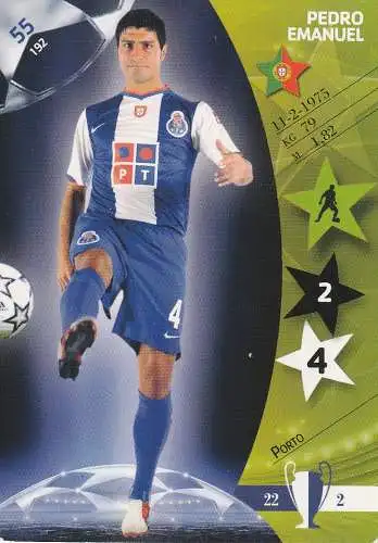 FUSSBALL - FC PORTO - PEDRO EMANUEL, Champions League 2007, Panini