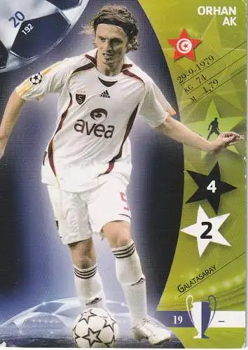 FUSSBALL - GALATASARAY - ORHAN AK, Champions League 2007, Panini