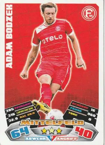 FUSSBALL - FORTUNA DÜSSELDORF - ADAM BODZEK, Match Attax