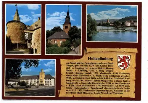 [Ansichtskarte] 5800 HAGEN - HOHENLIMBURG, Chronik - AK. 