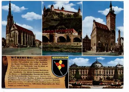[Ansichtskarte] 8700 WÜRZBURG, Chronik - AK. 