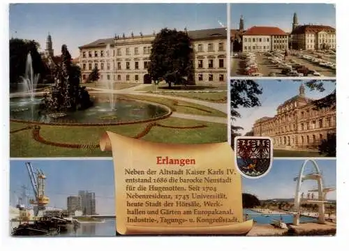 [Ansichtskarte] 8520 ERLANGEN, Chronik - AK. 