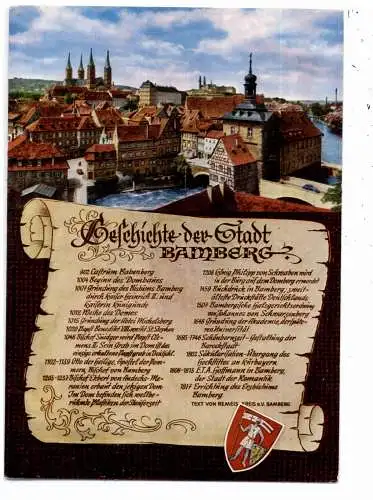 [Ansichtskarte] 8600 BAMBERG, Chronik - AK. 