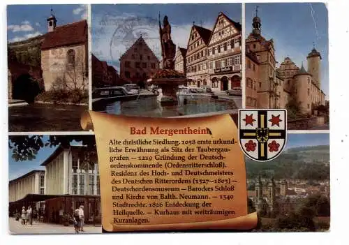 [Ansichtskarte] 6990 BAD MERGENTHEIM, Chronik - AK. 