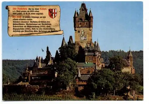[Ansichtskarte] 5590 COCHEM, Alte Recichsburg, Chronik - AK. 