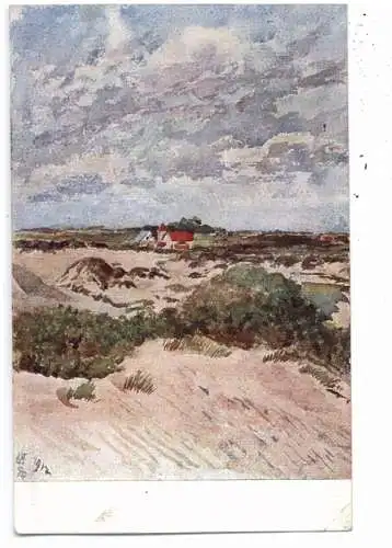 [Ansichtskarte] B 8620 NIEUWPOORT, "In den Dünen von Nieuwpoort", Künstler-Karte 1917 / 1927. 