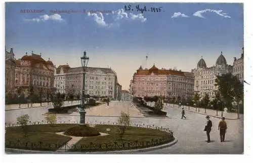 [Ansichtskarte] H 1000 BUDAPEST, Freiheitsplatz, 1915. 