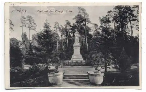 [Ansichtskarte] OSTPREUSSEN - TILSIT / SOWETSK, Denkmal der Königin Luise, 1909. 