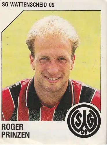 FUSSBALL - WATTENSCHEID 09 - ROGER PRINZEN, Fussball 93, Panini