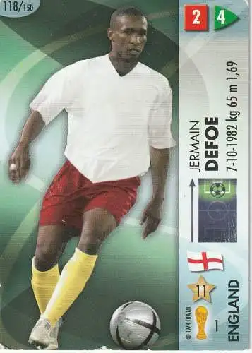 FUSSBALL - ENGLAND - JERMAIN DEFOE, WM 2006, Panini