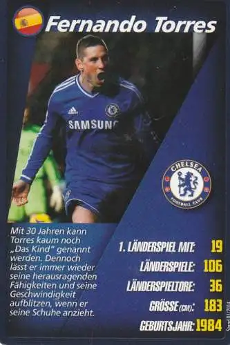 FUSSBALL - FC CHELSEA - FERNANDO TORRES, Toptrumps