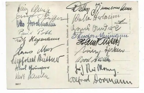 [Ansichtskarte] 4300 ESSEN - HUTTROP, Staatliche Ingenieur Schule, zahlreiche Unterschriften. 