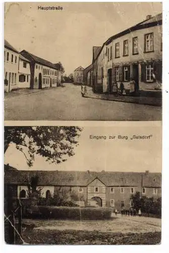 [Ansichtskarte] 5482 GRAFSCHAFT - GELSDORF, Hauptstrasse, Burg Geldsorf, Eckknick. 