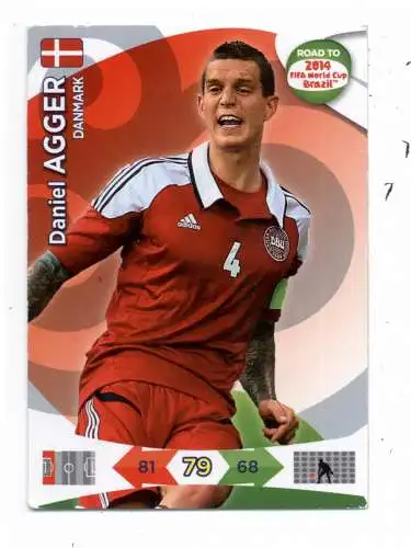 FUSSBALL - DÄNEMARK - DANIEL AGGER, WM 2014, Panini