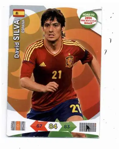 FUSSBALL - SPANIEN - DAVID SILVA, WM 2014, Panini