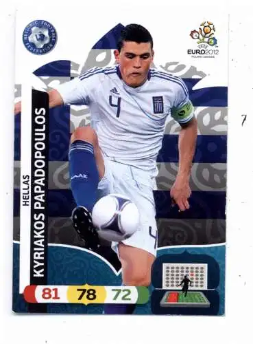 FUSSBALL - GRIECHENLAND - KYRIAKOS PAPADOPOULOS, EURO 2012, Panini