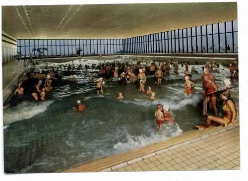[Ansichtskarte] 2972 BORKUM, Hallenbad, Innenansicht. 