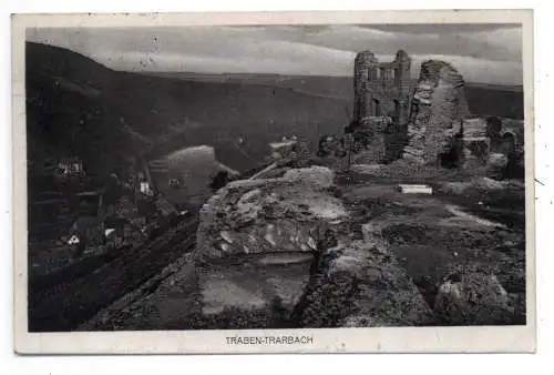 [Ansichtskarte] 5580 TRABEN - TRARBACH, Burgruine, 1914, Verlag Engisch. 