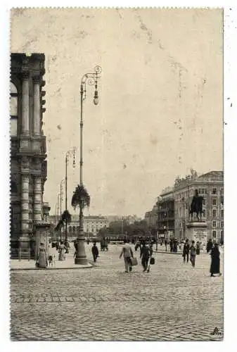 [Ansichtskarte] 3000 HANNOVER, Ernst August Denkmal vor dem Hauptbahnhof, Werbe - Karte der Mannesmannröhren - Werke Düsseldorf. 