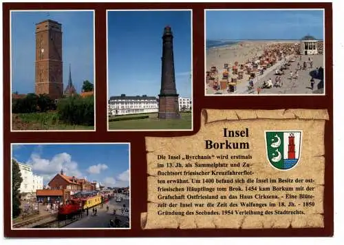 [Ansichtskarte] 2972 BORKUM, Chronik AK. 