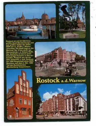 [Ansichtskarte] 0-2500 ROSTOCK, Chronik - AK. 